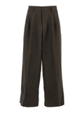 Brown Linen Pants with Two Side Pockets for Men Trousers