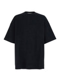 Black T-Shirt SIGNATURE 90S SHORT SLEEVE TEE ESSENTIALS with Round Neck and Sleeves in Cotton for Men Tshirts Polo Shirts