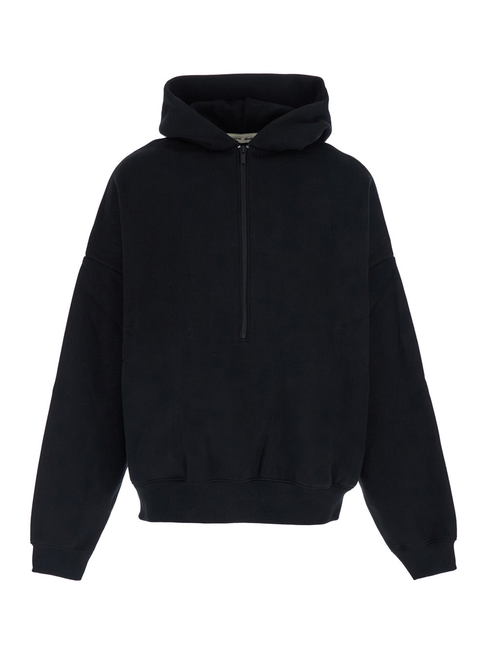 Sweatshirt Property Lounge Half Zip Hoodie Essentials Black With And Fixed Hood In Cotton Polyester Sweatshirts