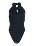 One-Piece Swimsuit One Piece Black With Shaped Details Polyamide Women Elastane Beachwear