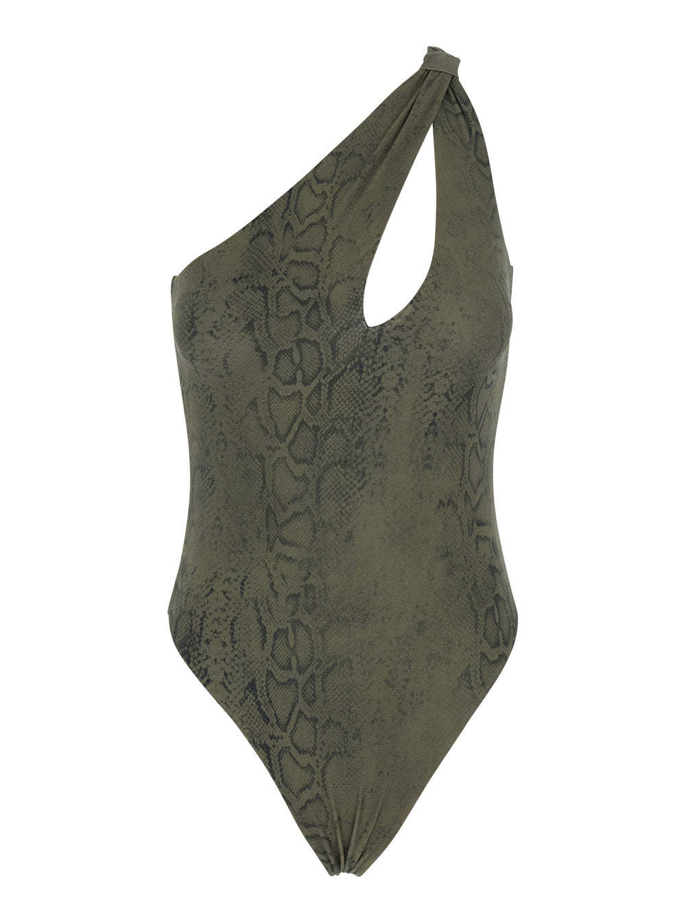 One Piece Swimsuit Green - One-Piece With Thin Straps Fabric Women Polyamide Elastane Beachwear