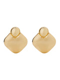 Earrings Lily In Gold Metal With Elegant Design Metallic