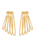 Ear Cuff Cage - Metallic Metal Earrings Women