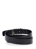 Black Reversible Belt With Gancini Buckle Leather For Men