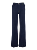 Jeans The Straight with High Waist and Five-Pocket Design in Blue Denim for Women Blu