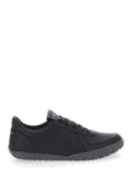 Glide Black Low Top Sneakers With Logo Lettering On The Tongue And Heel Leather For Men