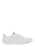 White Glide Runner Sneakers with contrasting details. In leather. Women