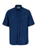 Denim Light Mc - Blue Shirt With Collar And Long Sleeves Cotton Blend Tech Fabric Men Blu Polyamide Blouses