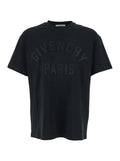 Black T-Shirt with Maxi Logo on the Front in Cotton Men Tshirts And Polo Shirts