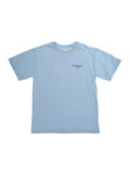 Crew Neck T-Shirt with Front Logo in Blue Cotton for Kids Light Tshirts And Polo Shirts