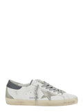 Low Sneakers Superstar Vintage Effect with Gray Pull-tab in White Leather for Men Cow