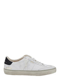 Sneaker Soul-Star Low Top with Logo Patch on the Tongue and Lettering Back in White Leather for Men Cow