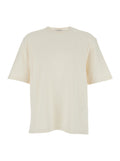 Crew Neck T-shirt with Maxi Logo on the Back in White Cotton for Men Tshirts And Polo Shirts