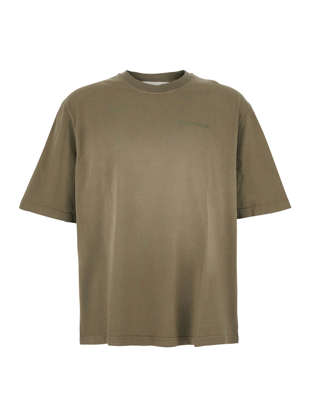 T-Shirt Ricamo Green With Embroidered Cotton Details For Women Tshirts And Polo Shirts