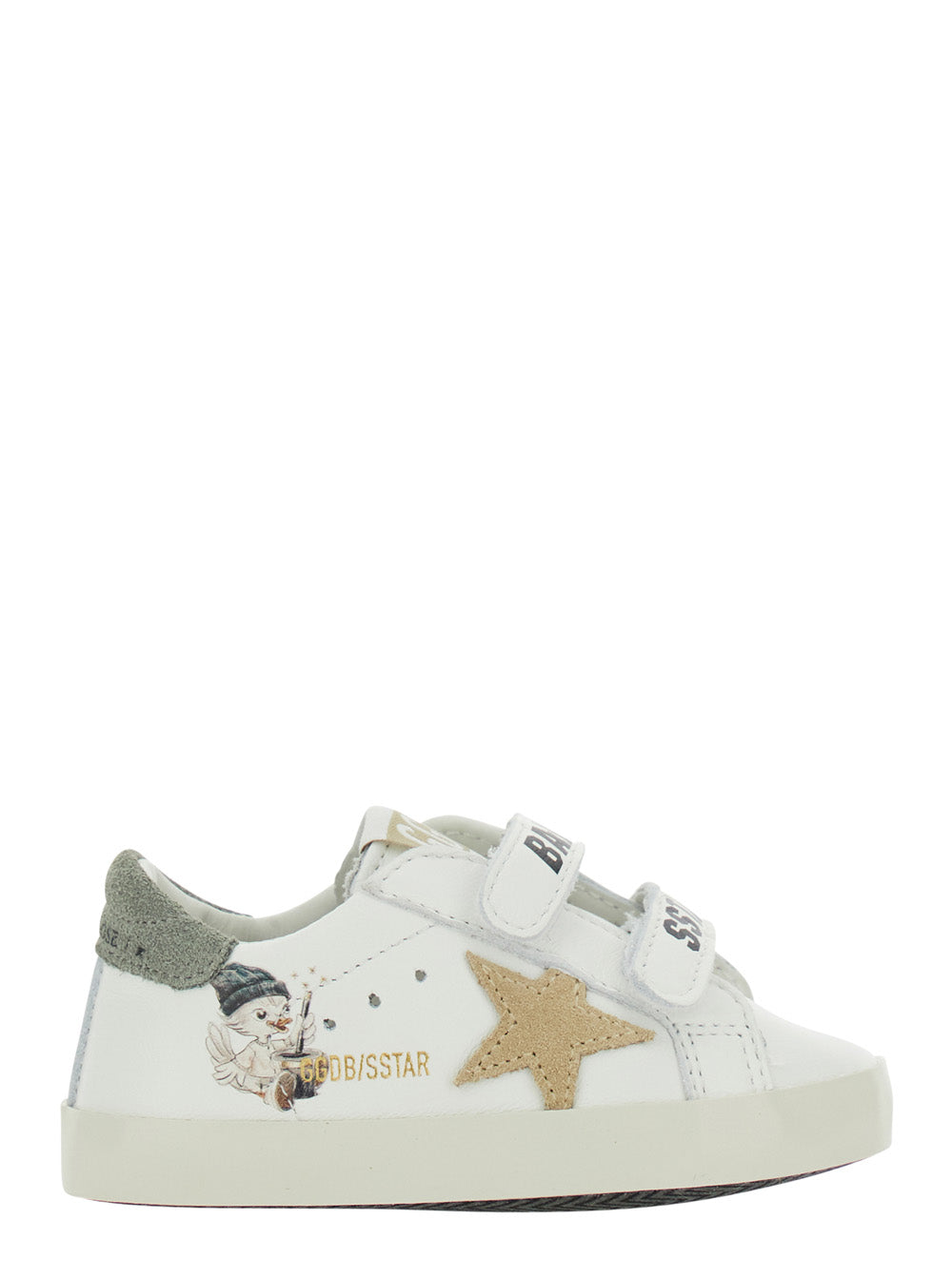 Baby School Set Nappa Upper With Print And Signature Star Hell - White Sneakers Leather Child Ovine Cow