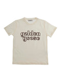 T-Shirt GKP01403P00243311560 Crew Neck with Logo Lettering on the Front in White Cotton for Kids Tshirts And Polo Shirts