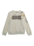 Sweatshirt Unisex Crewnek With Printed And Embroidered Doodles White In Cotton Men Polyester Sweatshirts