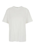 White T-Shirt with Round Neck and Short Sleeves for Women Tshirts Polo Shirts