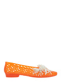 Red Muse Ballet Shoes With Pvc Upper And Rubber Sole For Women Ballerinas