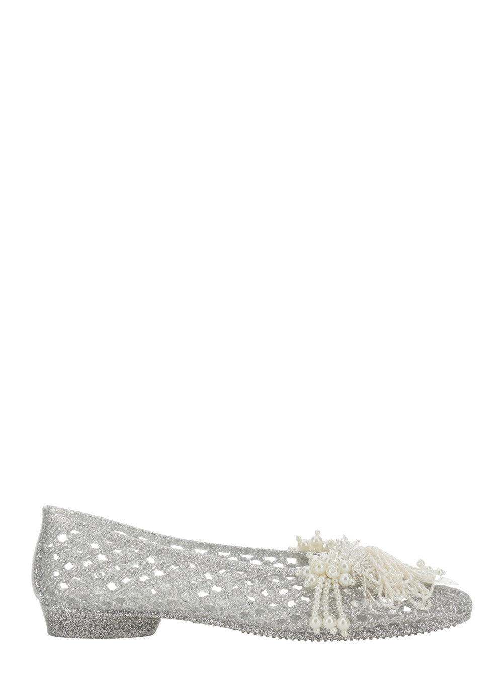 Ballet Shoes Muse Metallic With Elegant Pvc Details For Women Ballerinas