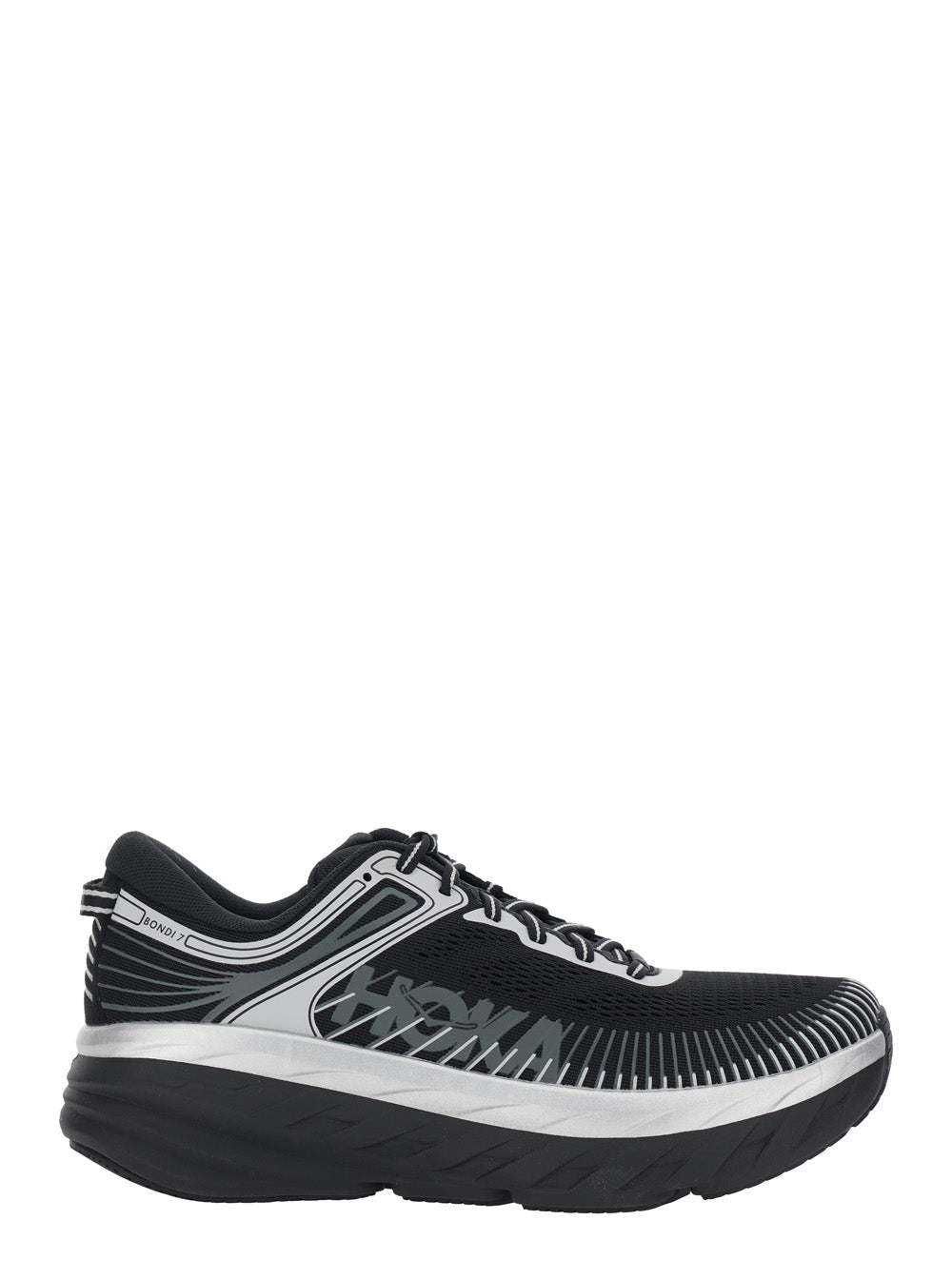 Sneaker M Bondi 7 Low Top With Logo On The Tongue And Perforated Design Black Tech Fabric Unisex - US 9½