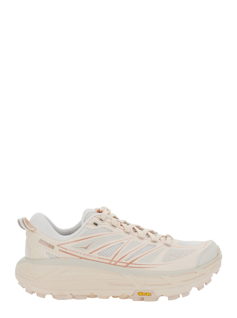 HOKA U MAFATE SPEED 2 Pink with Mesh Upper and Rubber Sole Sneaker