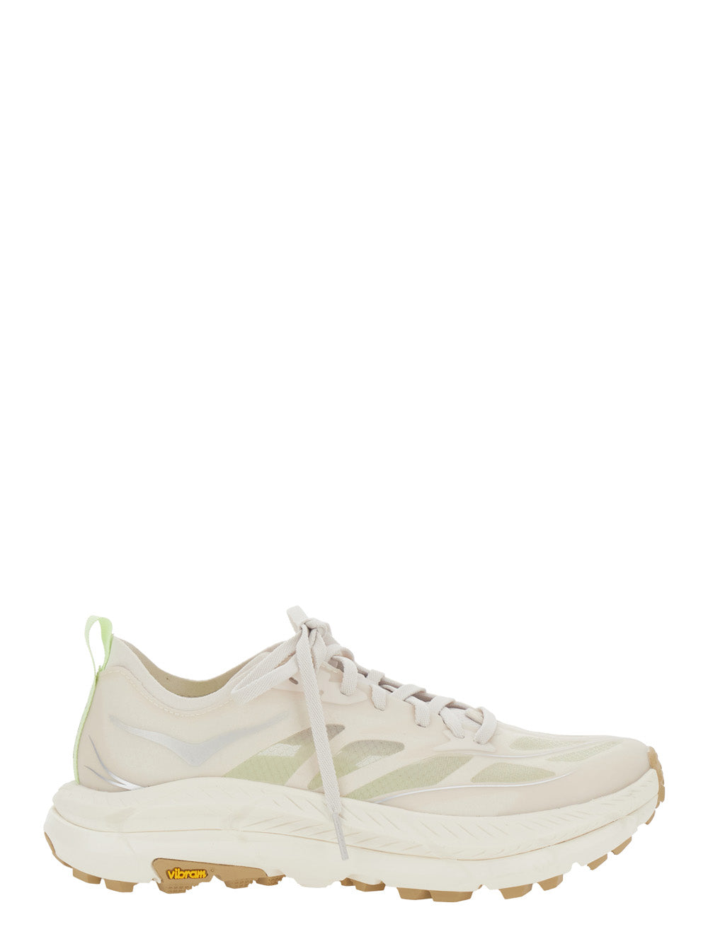 Sneaker Mafate Speed 4 Lite Low Top With Mesh Inserts Tech Fabric White Unisex - US 8