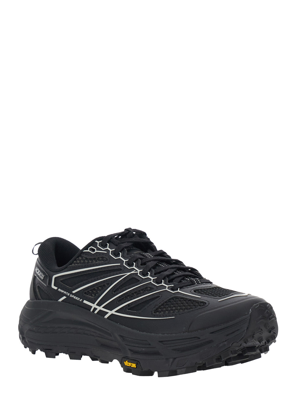 U Mafate Speed 2ts Black Low Top Sneakers With Front Lace-Up Closure And Pull-Tab On The Heel Tech Fabric Unisex - US 9