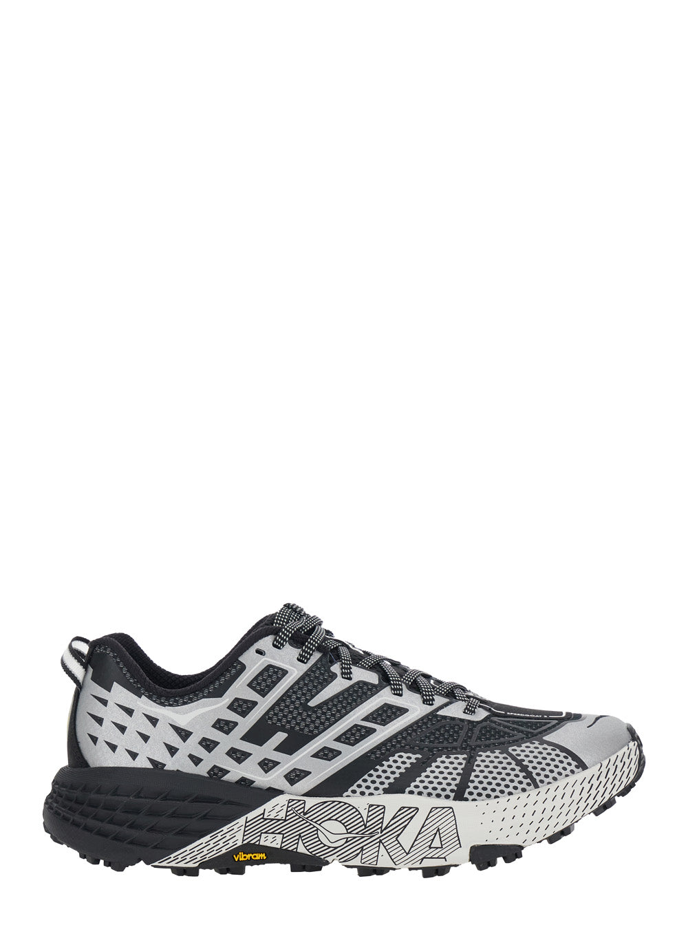 Sneaker U Speedgoat 2TS Low Top with Laces Print and Logo Lettering on the Side in Black Tech Fabric Unisex