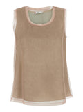 Top Quirino Pink With Elegant Silk Details For Women Tops