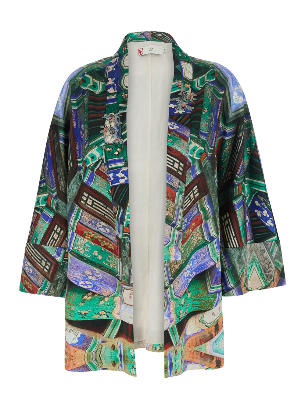 Shirt Pappagallo With Multicolor Print Silk Women Sapphire Jersey