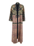 Ciclamino - Dress With All-Over Multicolor Motif Silk Women Sapphire Jersey