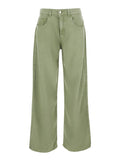 Jeans Beapt2036cac With Five Pockets And Bleach Finish White Denim For Women Green