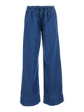 Jeans Woman Blue With Five Pockets And Vintage Detail Cotton Blu