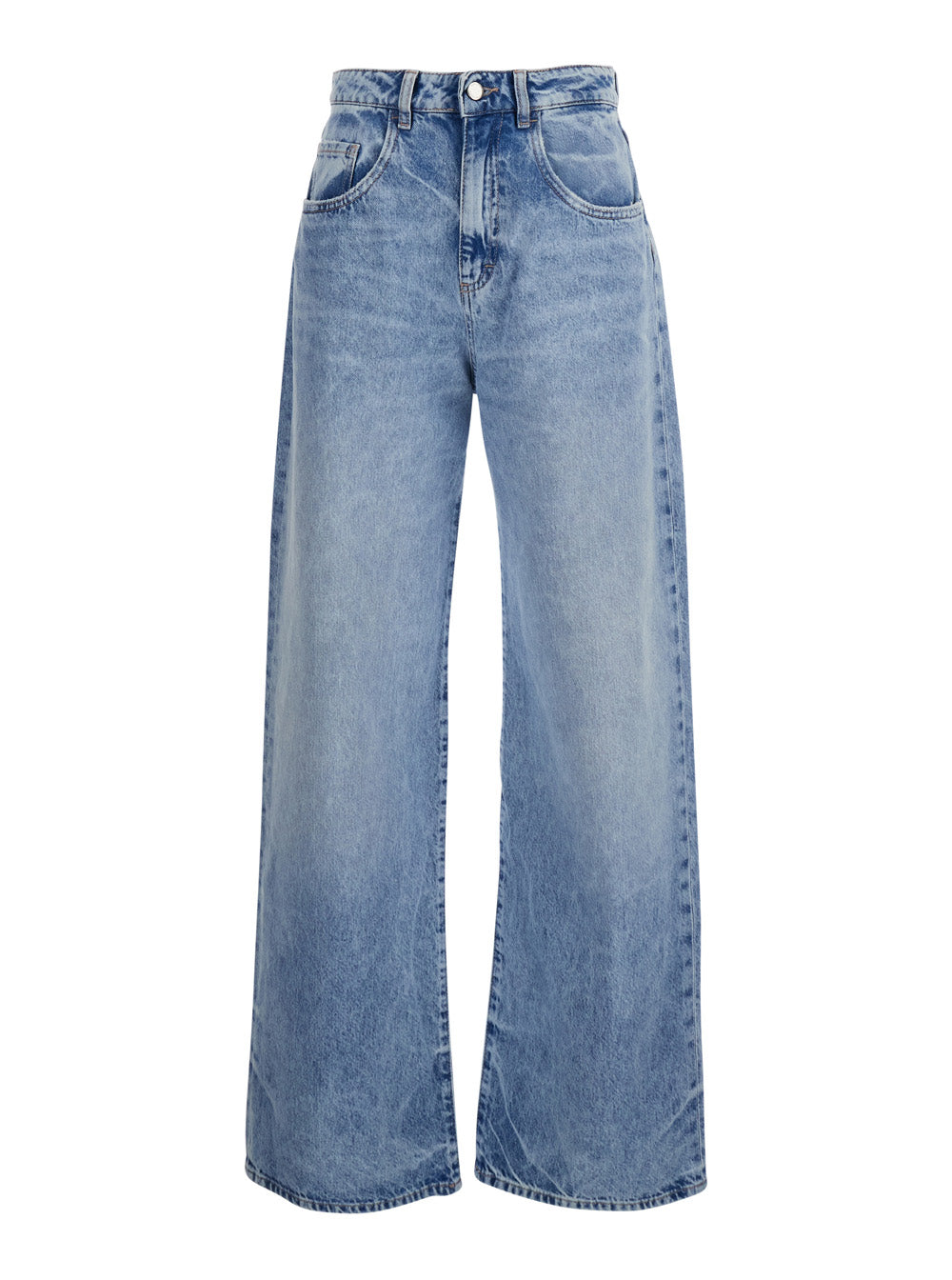 Jeans WOMAN with five pockets in Blue Organic Cotton for Women Blu