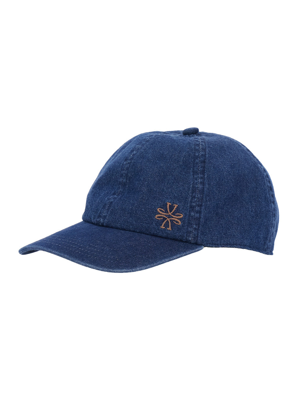 Blue Denim Logo Embroidered Baseball Cap for Men Blu Cotton Hats And Gloves