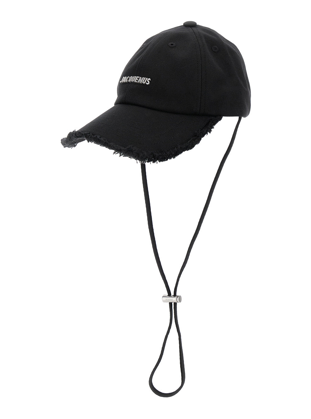 Black Le Casquette Artichaut Hat with Drawstring In Cotton for Men And Gloves