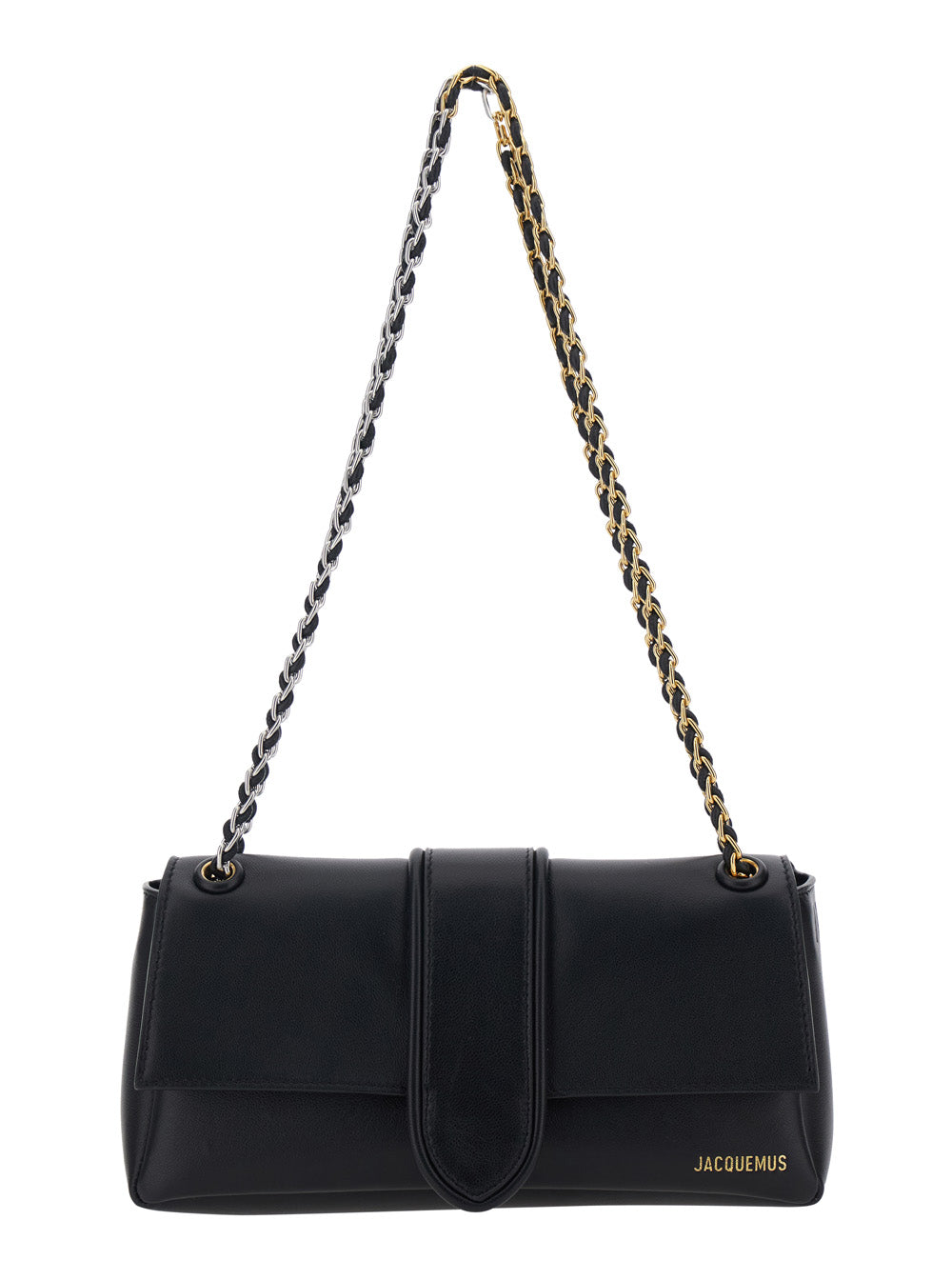 Black LE BAMBINO CHAINE Shoulder Bag In Leather for Women Lamb