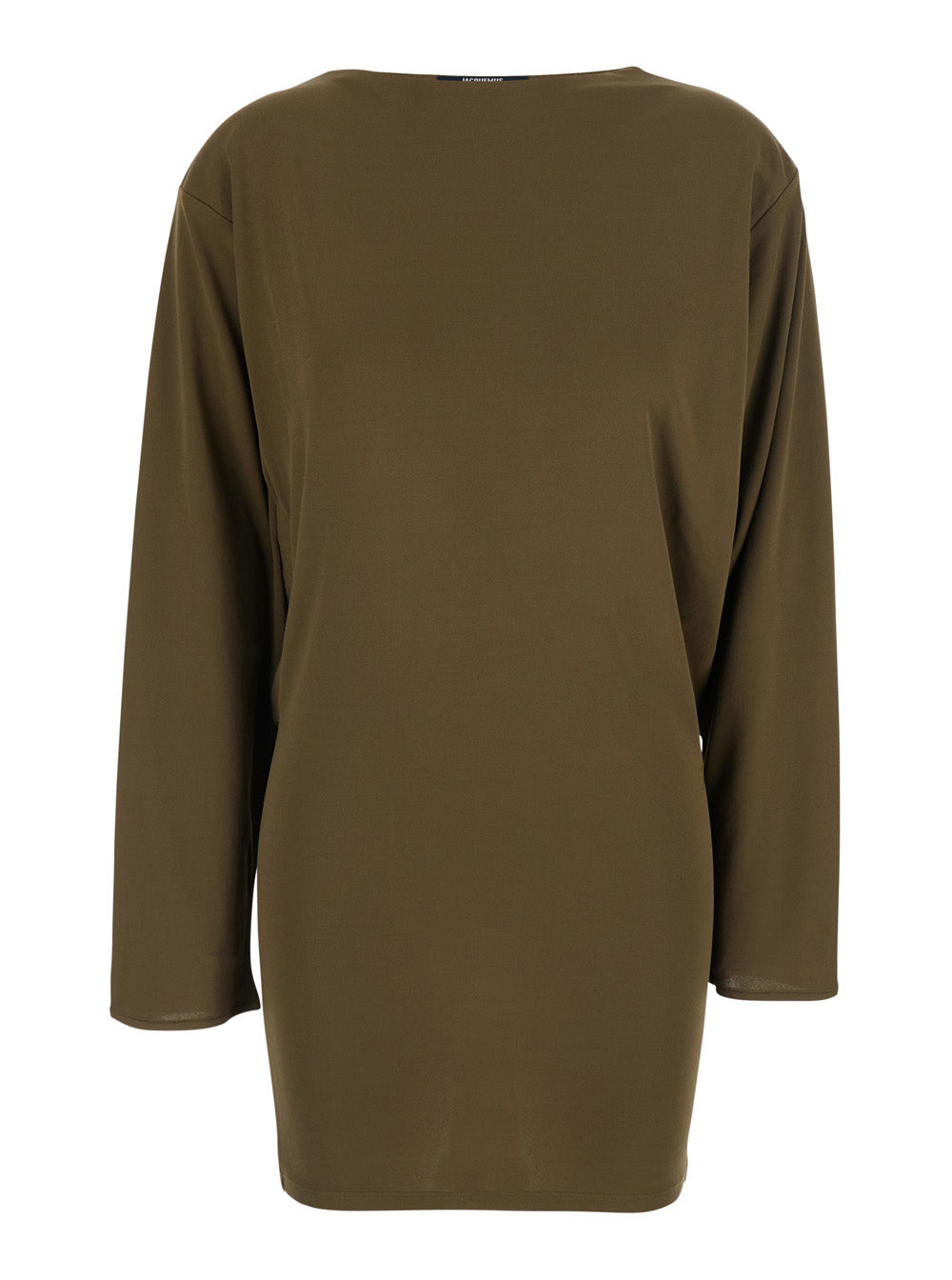 Dress La Robe Mistral Green With Thin Straps And V-Neck In Viscose For Women Polyamide
