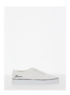 White Sneakers Les Fefe With Contrast Logo Cotton For Men