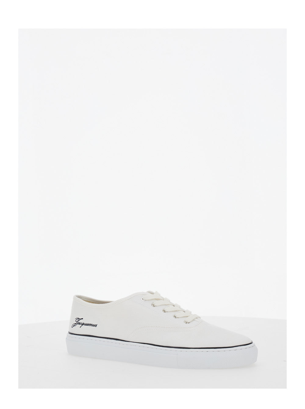 White Sneakers Les Fefe With Contrast Logo Cotton For Men