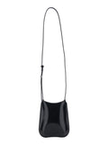 LE PORTE TELEPHONE BISOU Black Calf Crossbody Bags