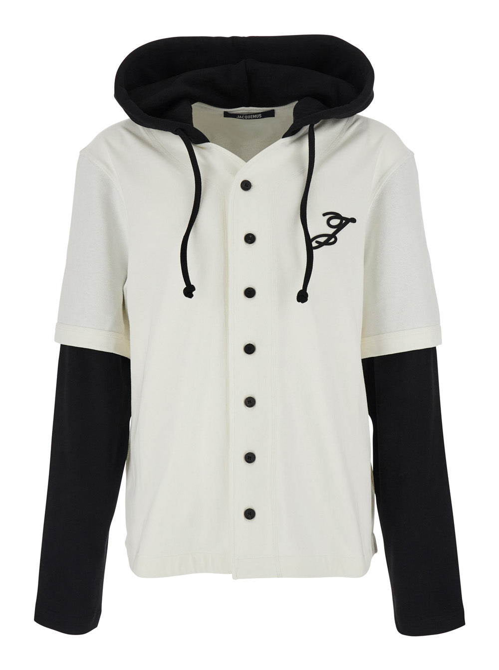 White T-Shirt Le Tshirt Letro Ml With Long Sleeves And Round Neck In Cotton For Women White/black Shirts Blouses