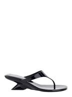 Medellin Patent Wedges With High Heel And Elegant Design Black Leather For Women