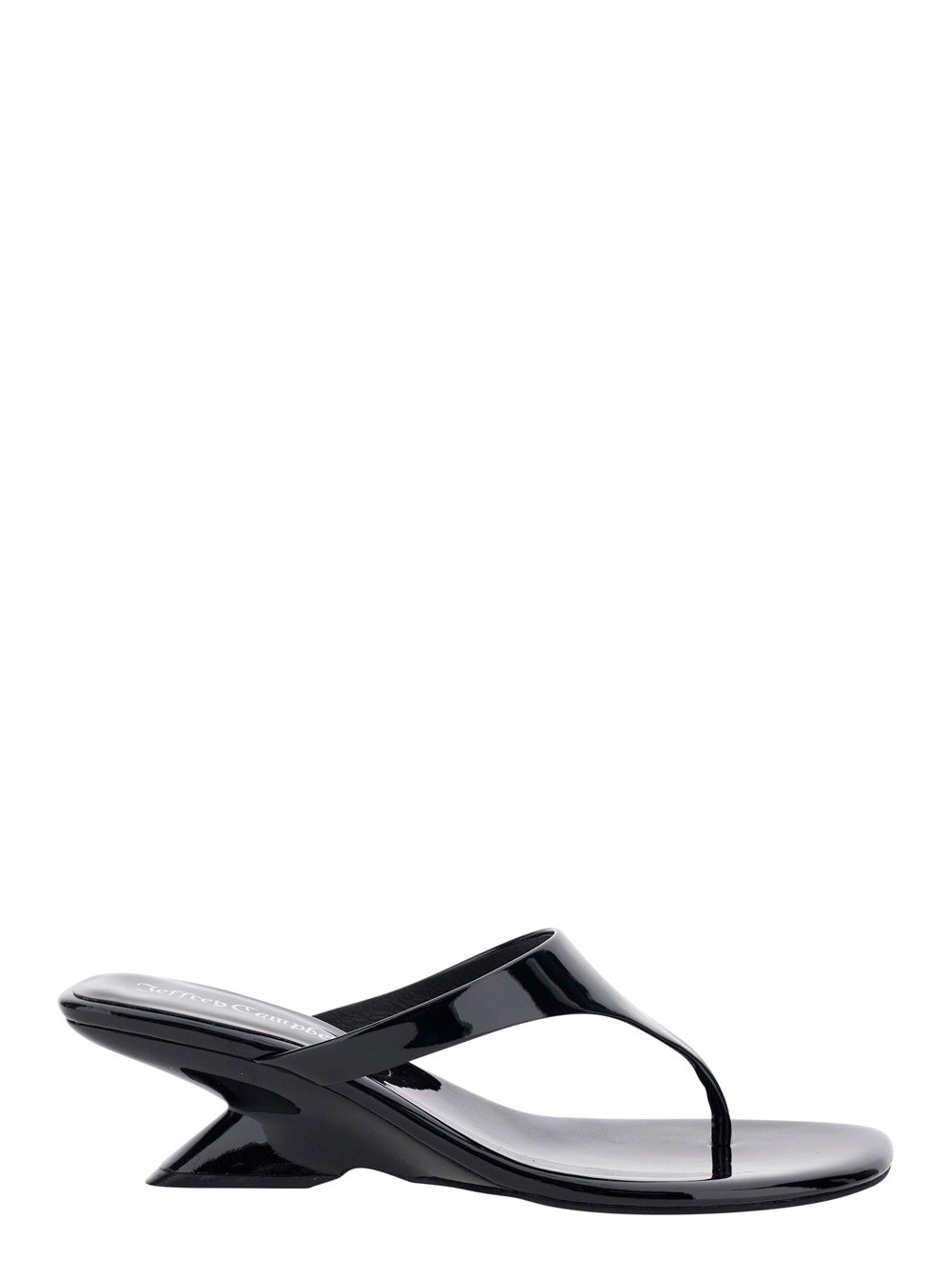 Medellin Patent Wedges With High Heel And Elegant Design Black Leather For Women - IT 41