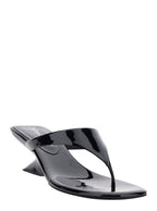 Medellin Patent Wedges With High Heel And Elegant Design Black Leather For Women - IT 36