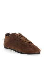 Brown Aleta Sneakers With Leather Upper And Rubber Sole For Women