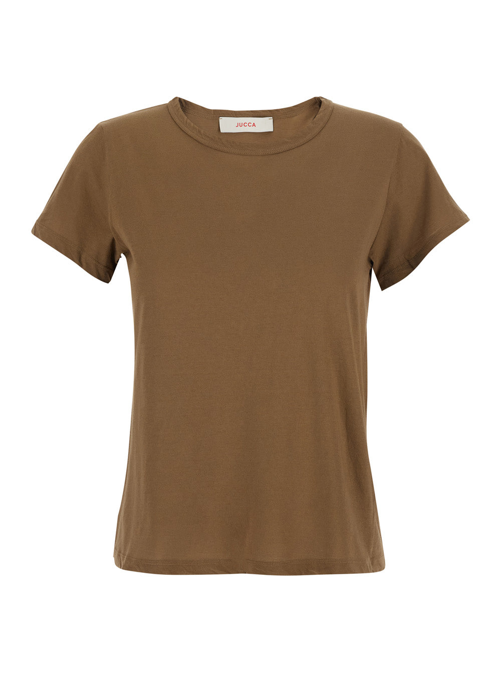 Brown T-Shirt with Round Neck Tshirts And Polo Shirts