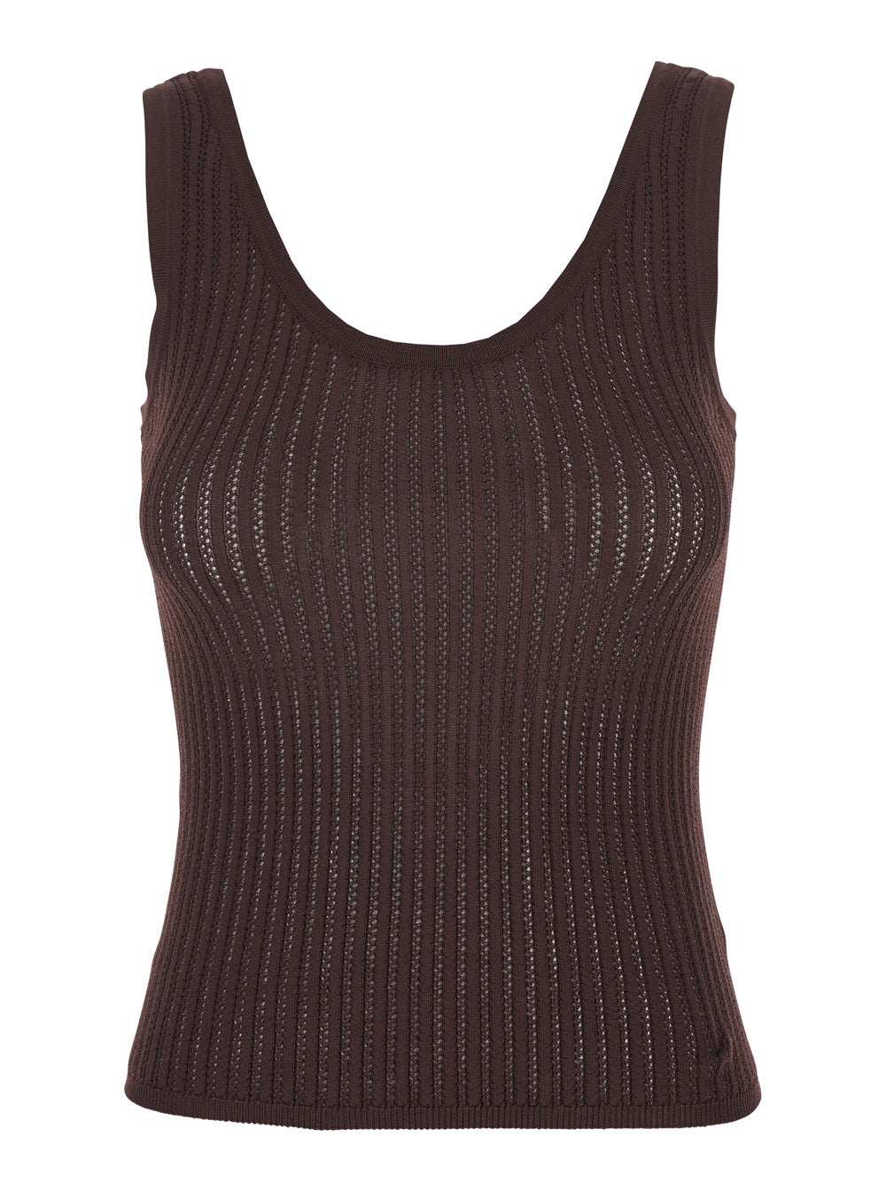 COTTON ROUND NECK PULL Brown Sweater for Women Jersey