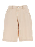 TENCEL BERMUDA Beige Shorts And